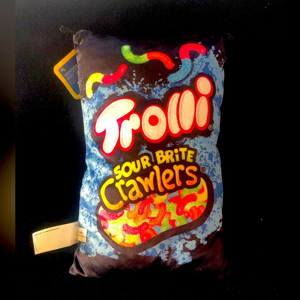 Trolli Sour Brite Crawlers Plush Stuffed Toy 12" X 8" Snacks And Snacks Series 1